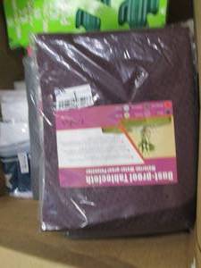 box of table cloths,paper straws, r...