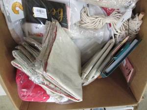 box of decor and other misc ...