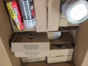 box of automotive paint ...