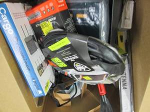 box of automotive scraper, sparkplu...