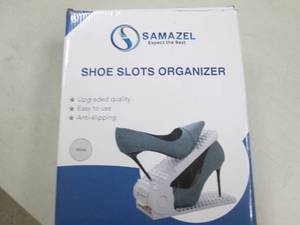 samazel shoe slots organizer white ...