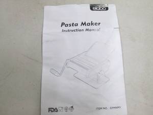 pasta maker ...