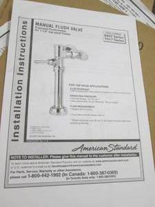3 american standard manual flush va...