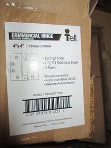 6 packages of 6 spring loaded hinge...