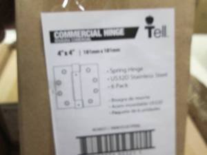 6 packages of 6 spring loaded hinge...
