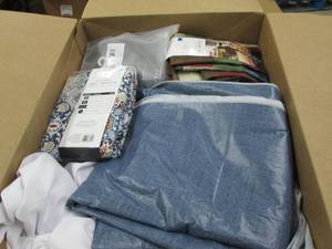 box of table cloths ...