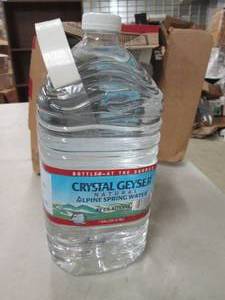 61 gallon bottles of crystal geyse...