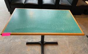 lot 19 image: Restaurant Pedestal Table- Blueteal