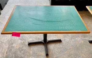lot 20 image: Restaurant Pedestal Table- Blueteal