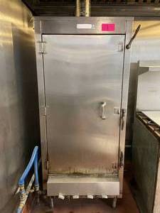 lot 1 image: Large Commercial Restaurant Gas Meat Smoker