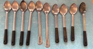 lot 67 image: Lot of 10 Commercial Serving Spoons