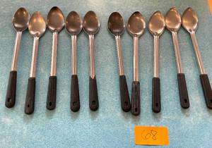 lot 68 image: Lot of 10 Commercial Serving Spoons