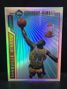 lot 2 image: 1996 Topps Shaquille ONeal M12 Mystery Finest Refractor