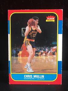 lot 9 image: Chris Mullin RC 1986 Fleer