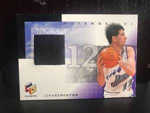 lot 13 image: John Stockton NBA Shoe Time JS-S 1999 Upper Deck Card