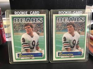lot 22 image: 2 - Jim McMahon RC 1983 Topps