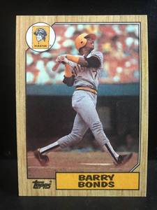 lot 24 image: Barry Bonds RC 1987 Topps
