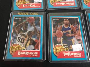 lot 31 image: 1990 Fleer Rookie Sensation Complete 10 Card Set - David Robinson, Tim Hardaway