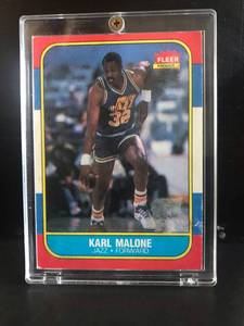 lot 34 image: Karl Malone RC 1986 Fleer