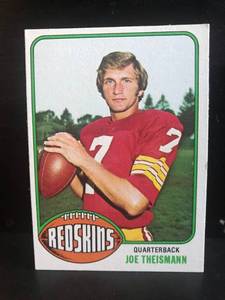 lot 39 image: Joe Theismann 1976 Topps
