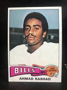 lot 45 image: Ahmad Rashad 1975 Topps