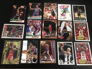 lot 54 image: 15 Different Dennis Rodman Cards