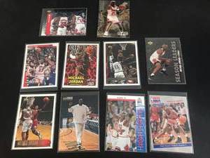 lot 58 image: 10 Different Michael Jordan Cards