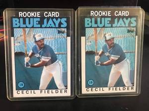 lot 72 image: 2 Cecil Fielder RC 1986 Topps