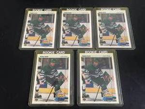 lot 82 image: 5 Bobby Holik RC 1991 Upper Deck