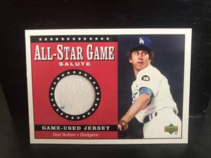 lot 85 image: Don Sutton Game Used Jersey Card 2001 Upper Deck All-Star Game Salute