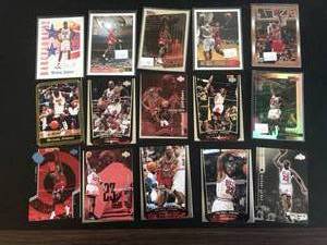 lot 107 image: 15 Michael Jordan Cards