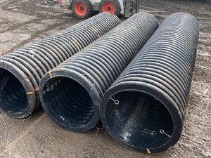 lot 15 image: Lot Of (3) Commercial Corrugated Plastic Culverts