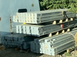 lot 13 image: (1) Pallet Lot Of Industrial Structural Steel Portable Partition  Wall Barrier Kits