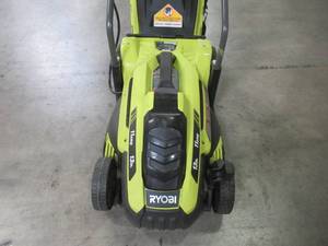 lot 25 image: Ryobi13 in. 11 Amp Corded Electric Walk Behind Push Mower RYAC130