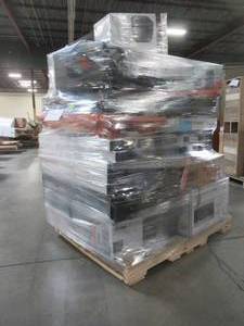 lot 209 image: WHOLESALE MIXED PALLET OF SUMP PUMPS, GARAGE ITEMS AND MICROWAVES