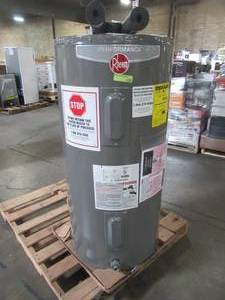 lot 213 image: Rheem Performance 50 Gal. Medium 45004500-Watt Elements Electric Tank Water Heater XE50M06ST45U1