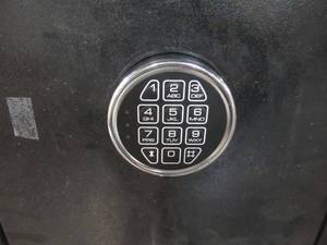 lot 228 image: Stack-On 14-Gun Safe Electronic Lock in Matte Black FS18-14-MB-E