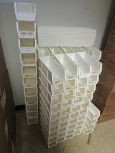 AKRO-STYLE BINS, COLOR WHITE