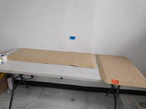 lot 44 image: 2 NewLife Designer Pebble Wheat 20 in. x 48 in. Anti-Fatigue Comfort Kitchen Mat