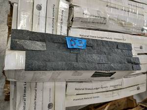 lot 53 image: MSI 6 in. x 24 in. Coal Canyon Ledger Panel Natural Quartzite Wall Tile (6 sq. ft.  case)