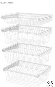 lot 38 image: CLOSETMAID 17 in. D x 21 in. W x 27 in. H ShelfTrack 4-Drawer Kit Steel Closet System in White