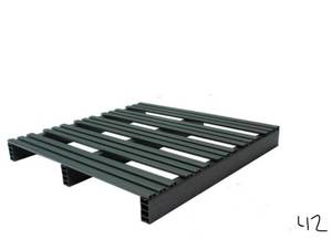 lot 42 image: 2 Jifram Custom Built Plastic Pallets 36 in. x 36 in. Storage Pad