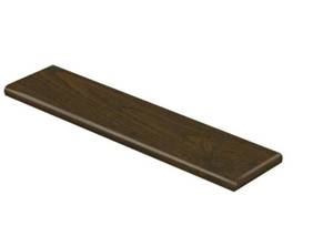 lot 60 image: 15 CAP A TREAD Auburn Scraped Oak 47 in. Length x 12-18 in. Deep x 1-1116 in. Height Laminate to Cover Stairs 1 in. Thick