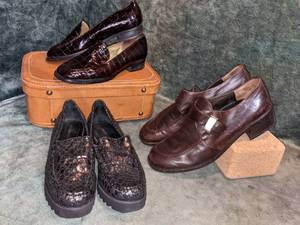 3 Pair of Brand Name Size 6 & 6.5 Loafers