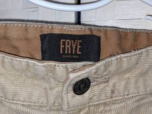 Mens Frye Tan Corduroy Pants 36 x 34