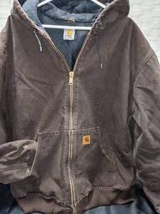 Mens Brown Carhart Jacket Sz 2XL