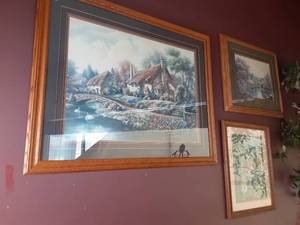 (3) Framed Wall Art Pieces (Two Car...