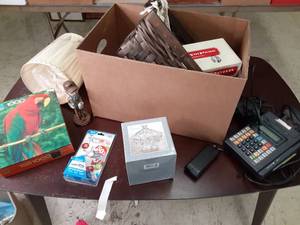 Box of Misc. Content (Lampshade in ...