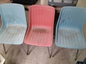 (3) Plastic Outdoor Chairs...