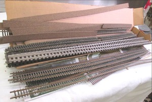 Open Box of Model Train Track See ...